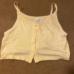Yellow striped tank top